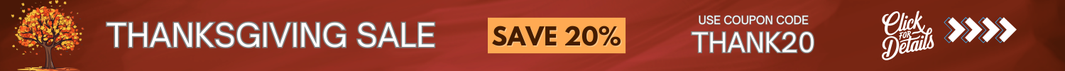 Save 20% Thanksgiving Sale Banner