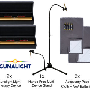 Gunalight Two-Light Practitioner Package — 2 Gunalights, Hands-Free Stand & 2 Accessory Packs